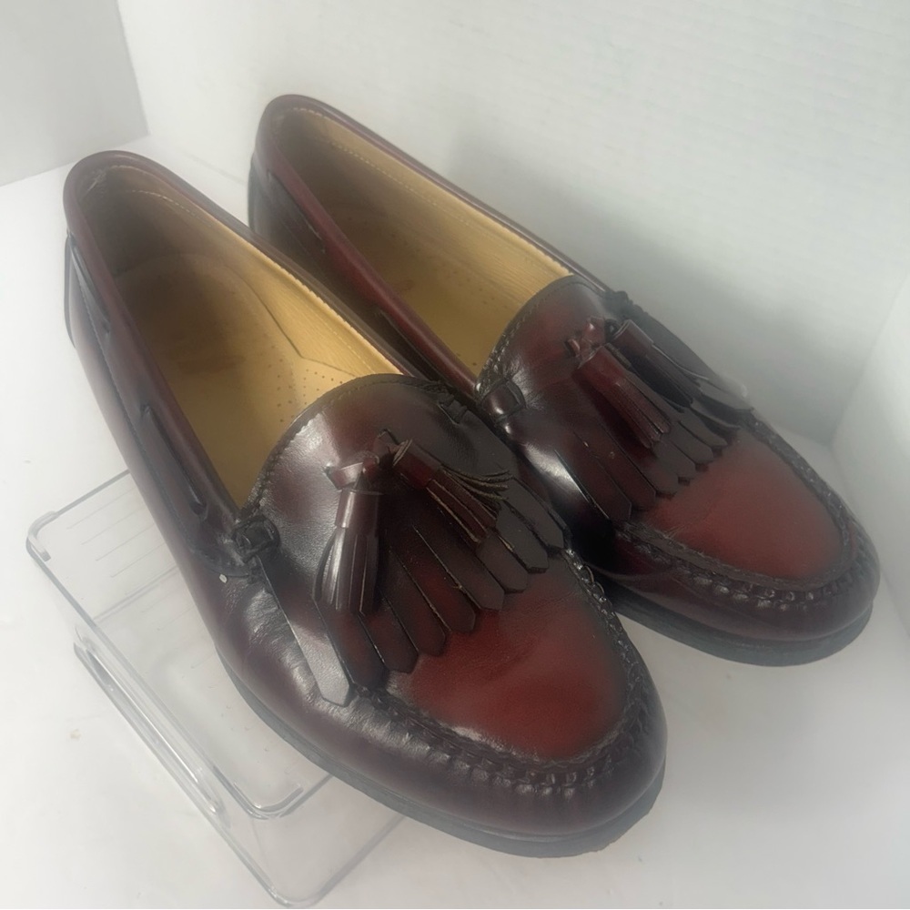 G.H. Bass Weejuns Kilte Burgundy Leather Loafers 10D Academic Preppy Banker